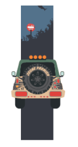 Lunchbox Elastic - Jungle Jeep