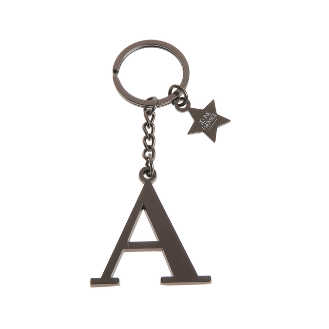 Keychain Letter Black - A