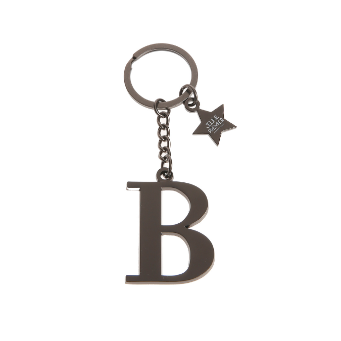 Keychain Letter Black - B
