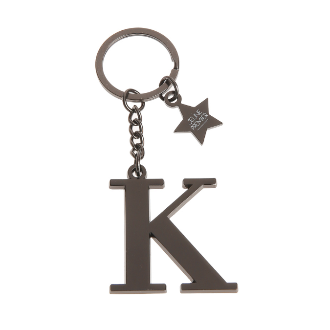Keychain Letter Black - K