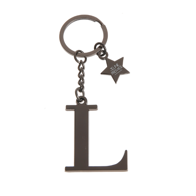 Keychain Letter Black - L