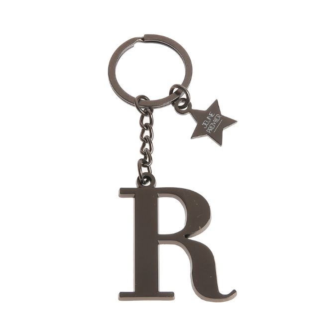 Keychain Letter Black - R
