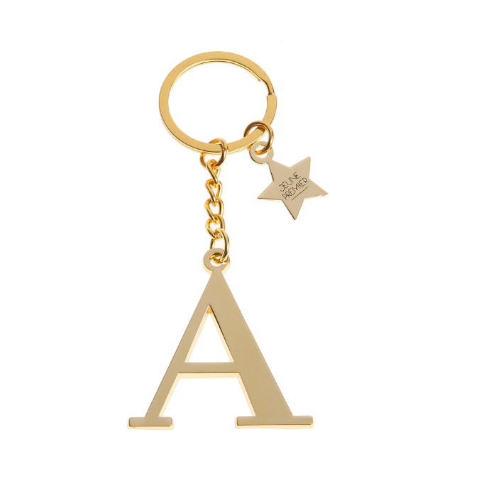 Keychain Letter Gold  - A