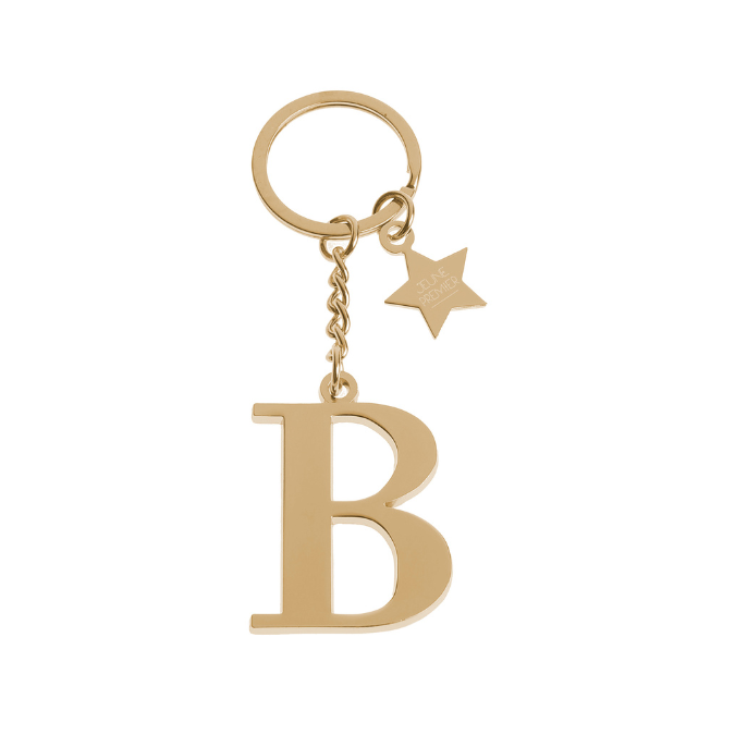 Keychain Letter Gold - B