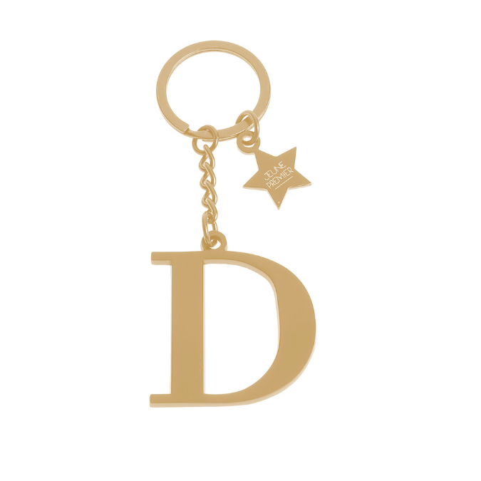 Keychain Letter Gold - D