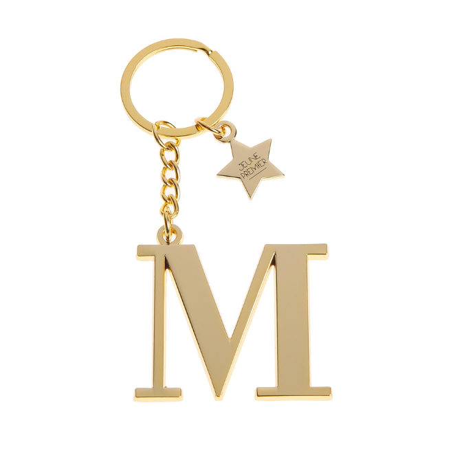 Keychain Letter Gold - M