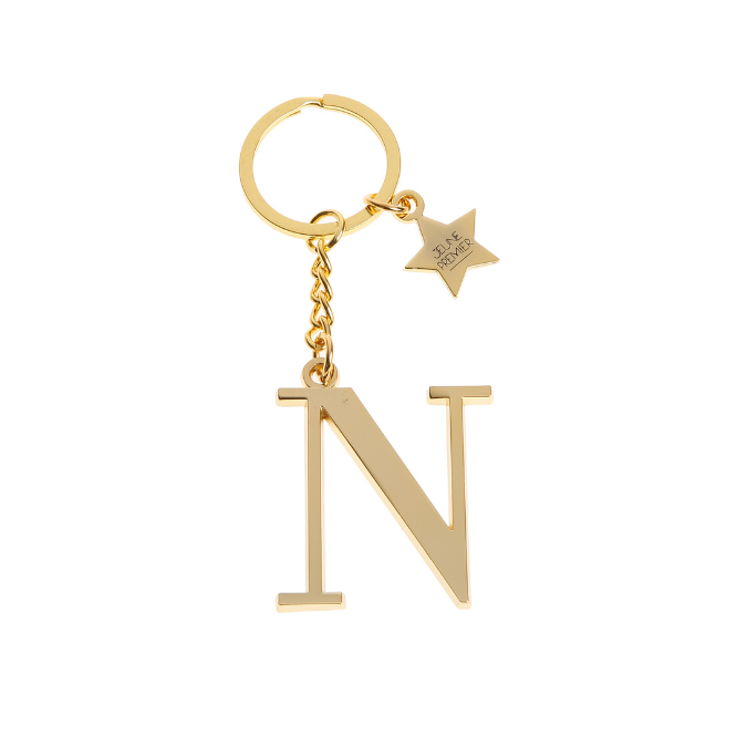 Keychain Letter Gold - N
