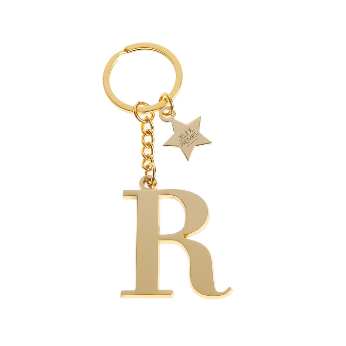 Keychain Letter Gold - R