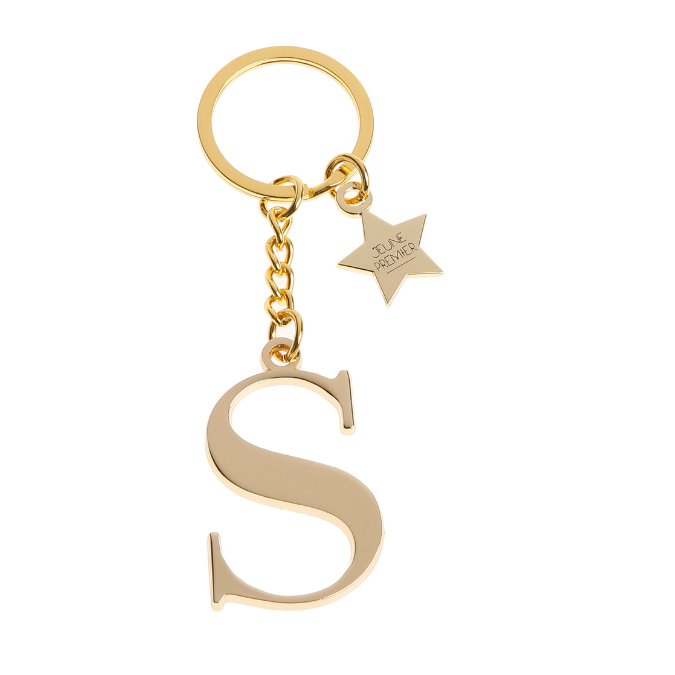 Keychain Letter Gold - S