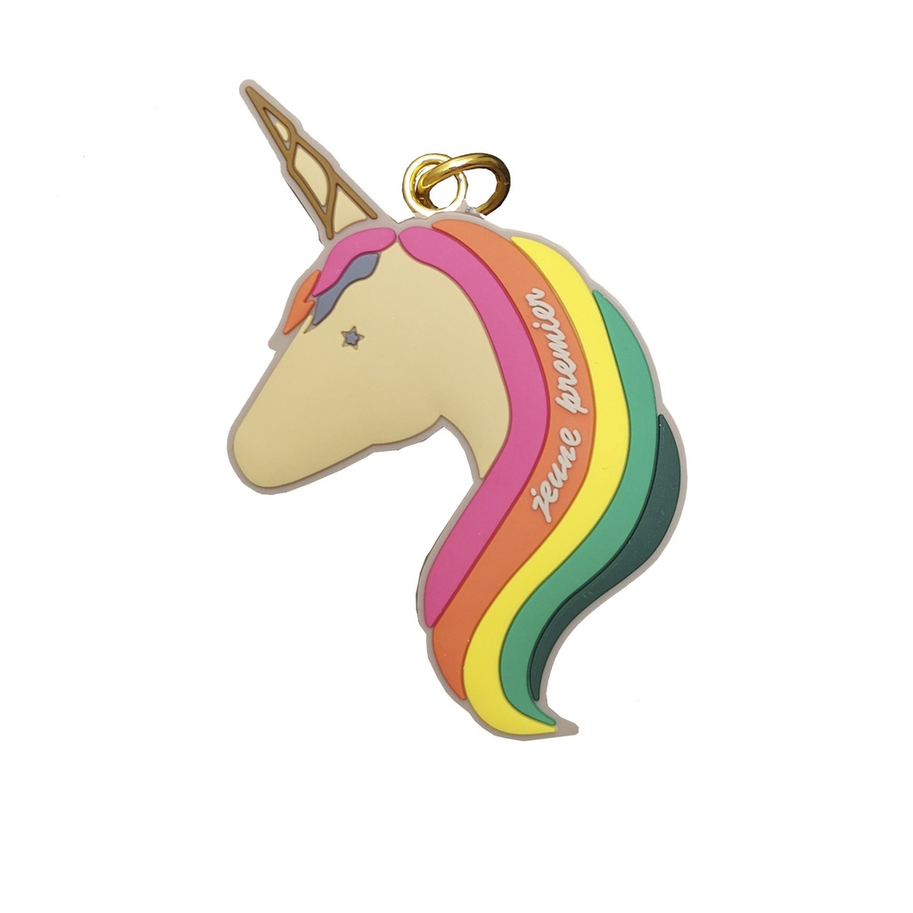 Keychain Charm - Unicorn Gold