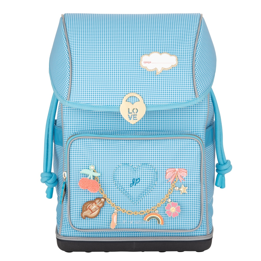 Ergonomic School Backpack - Vichy Love Blue