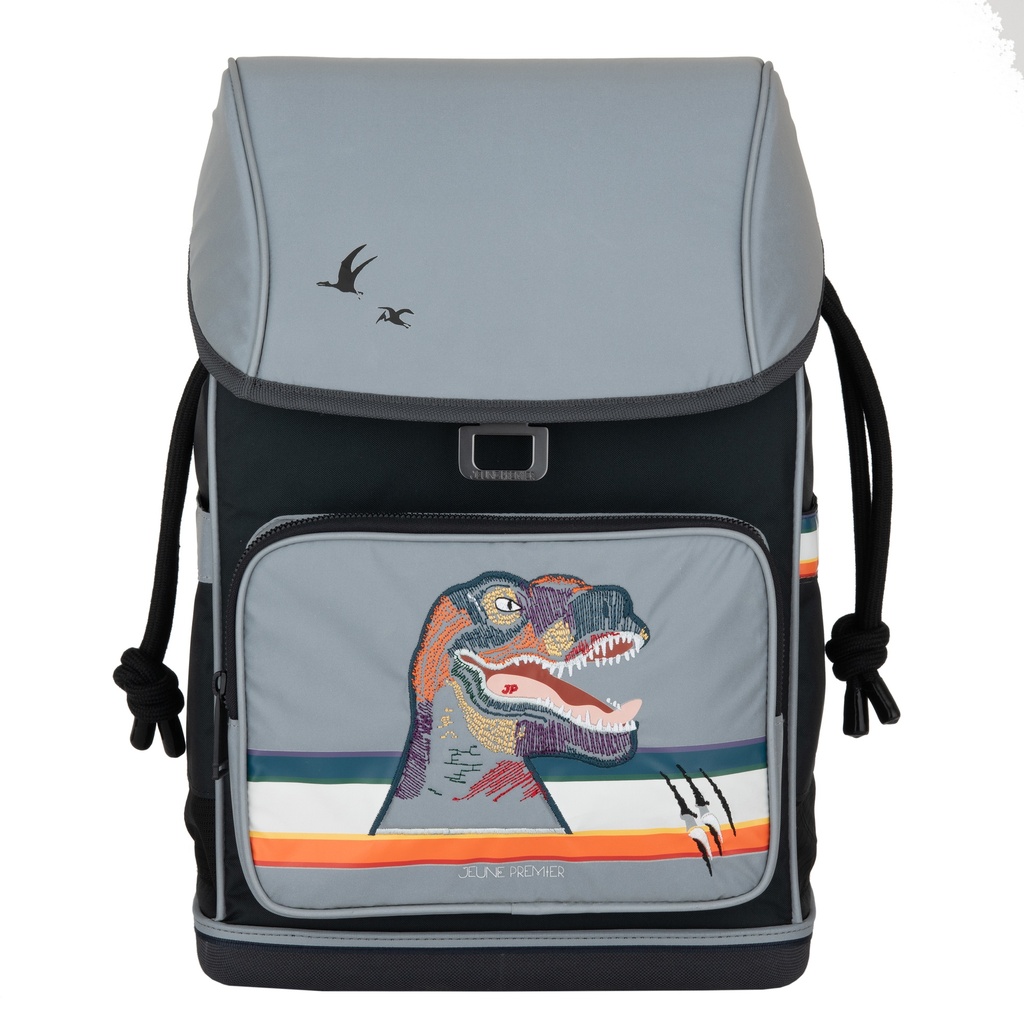 Ergonomisc School Backpack - Reflectosaurus