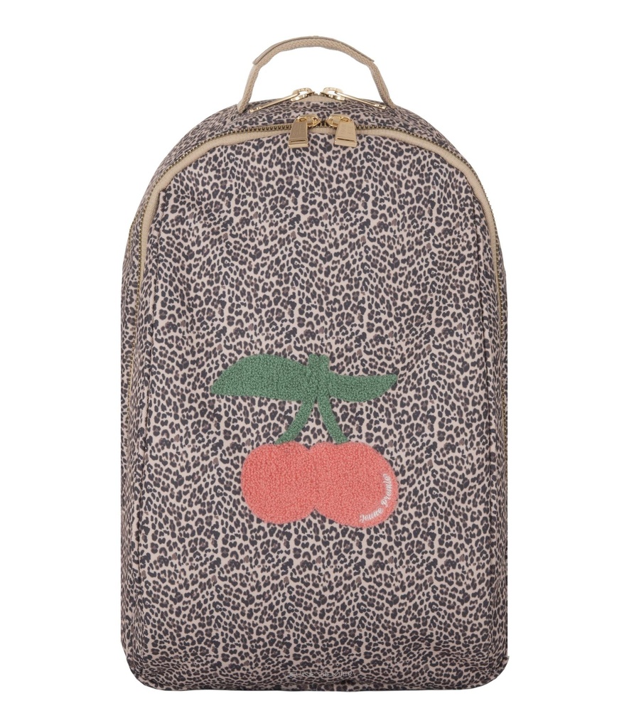 Backpack James - Leopard Cherry