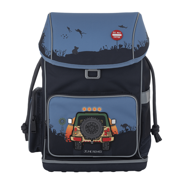 Ergonomic School Backpack - Jungle Jeep