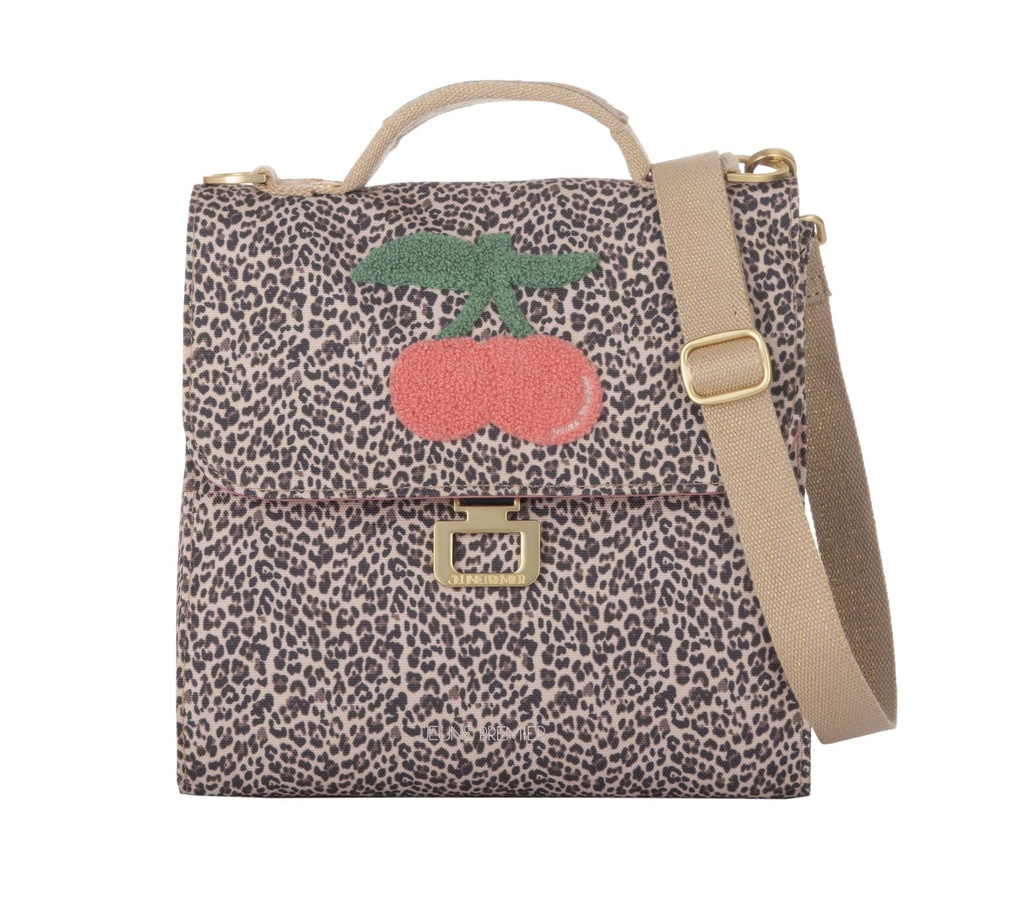 Shoulder Bag - Leopard Cherry