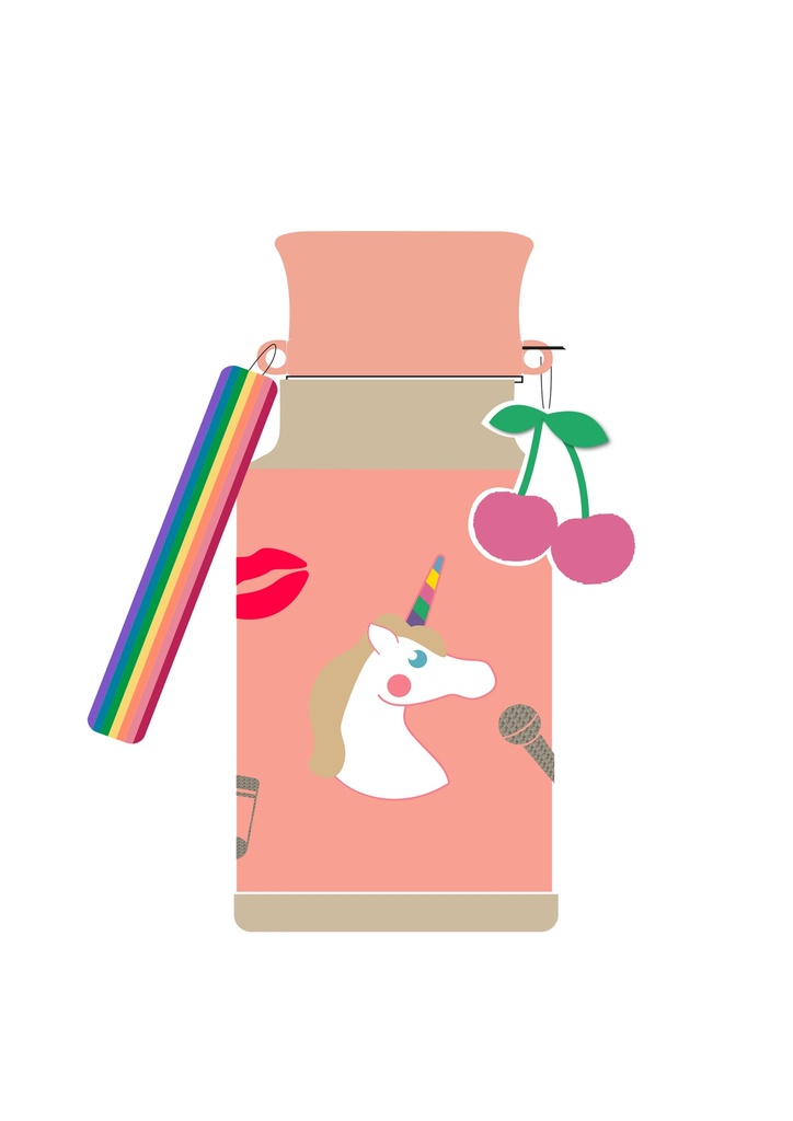 Drinking Bottle - Lady Gadget Pink